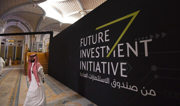 Participants attend the three-day Future Investment Initiatives conference in Riyadh, on October 25, 2017. (AFP)