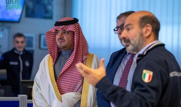 Saudi interior minister visits Italian Civil Protection Department