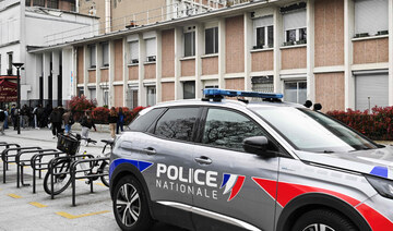 This photograph shows a police car in Paris, on March 29, 2024. (AFP)