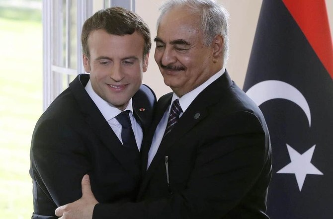 Libya’s Haftar meets French President Macron in Paris