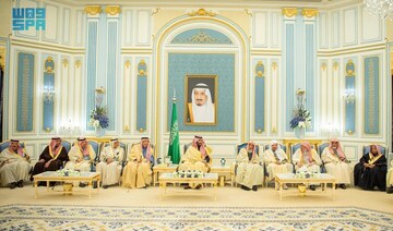 Saudi crown prince receives guests at Al-Yamama Palace for start of Ramadan